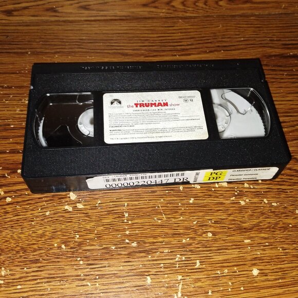 The Truman Show (VHS, 1998, Paramount Pictures) Jim Carrey - Picture 6 of 6